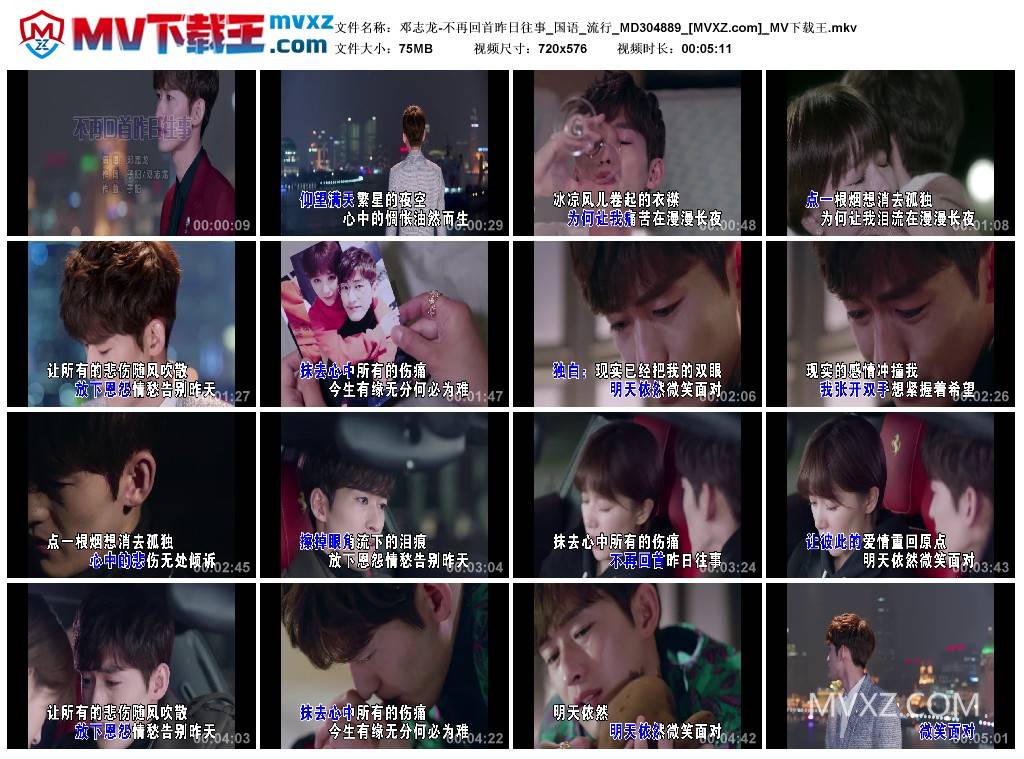 邓志龙-不再回首昨日往事_国语_流行_MD304889